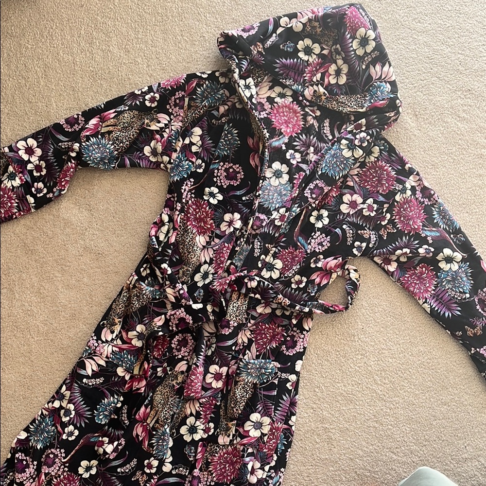 Floral Hooded Women's Robe